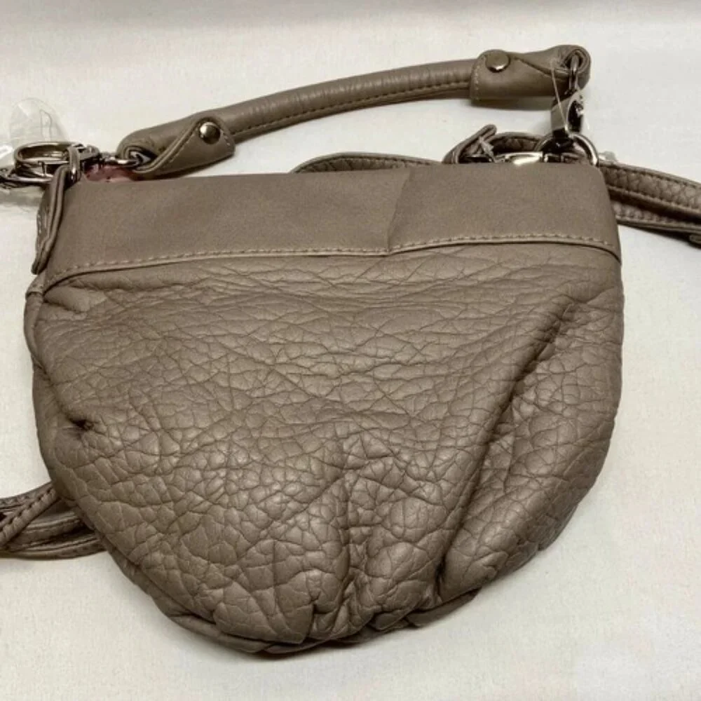 Candies Hand Bag‎ Shoulderbag Purse Grey Leather Khol's NWT